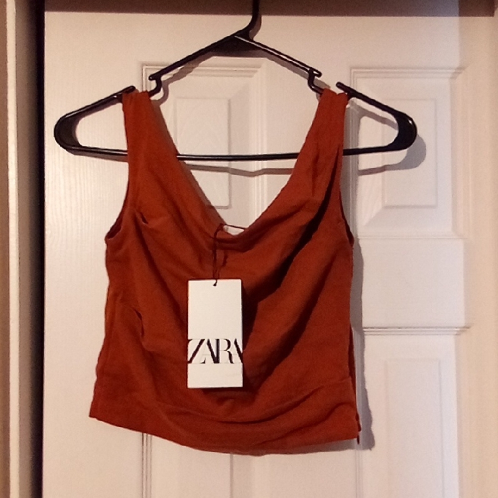 NWT Zara Women's Terracotta Tank Top